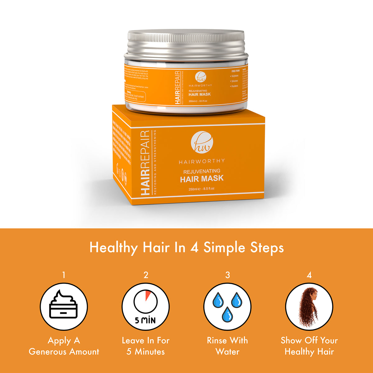 Hairworthy Hairrepair Hair Mask – Intensive Repair Treatment